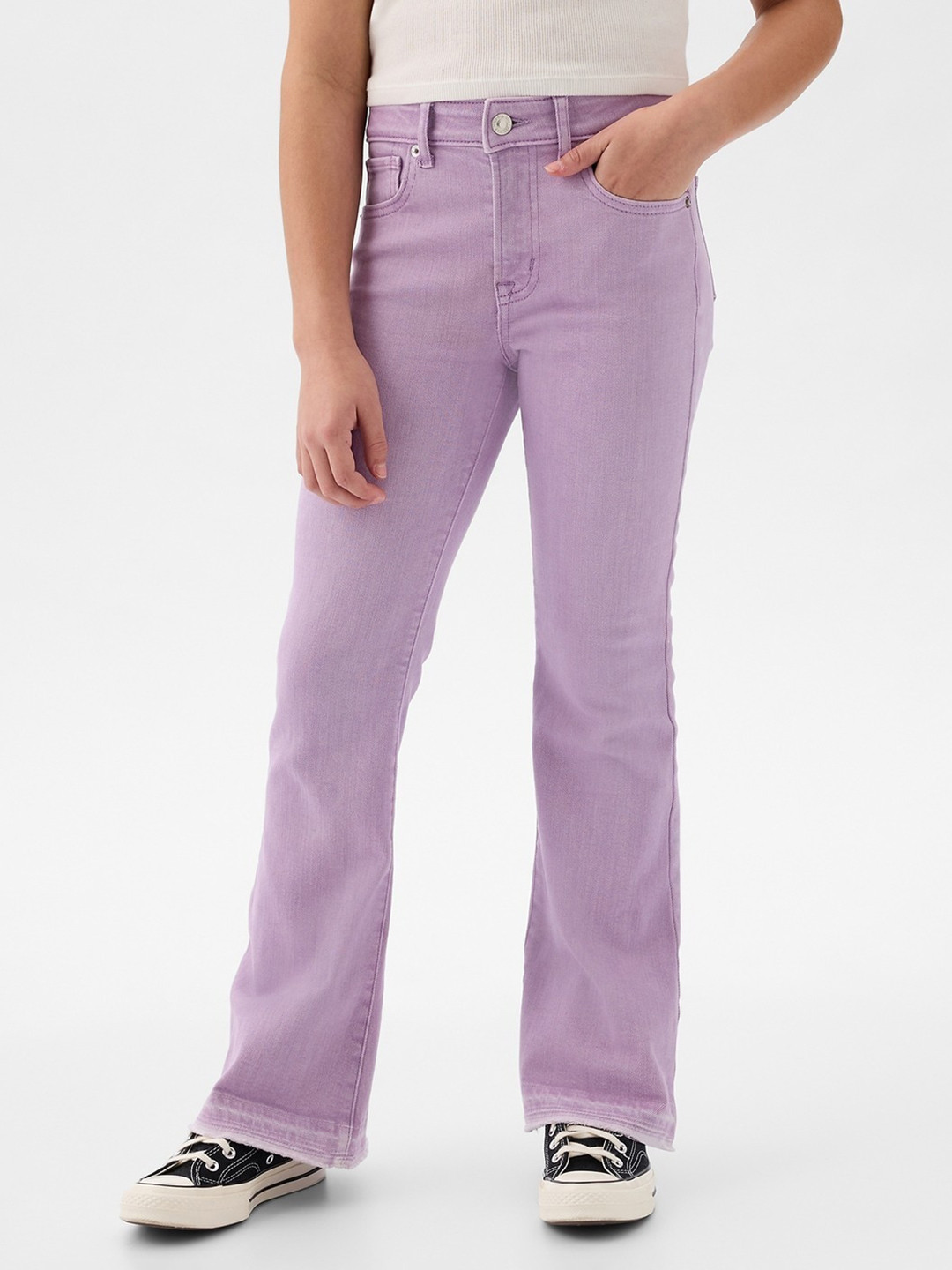 GAP Girls 70S Flared Mid-Rise Stretchable Jeans