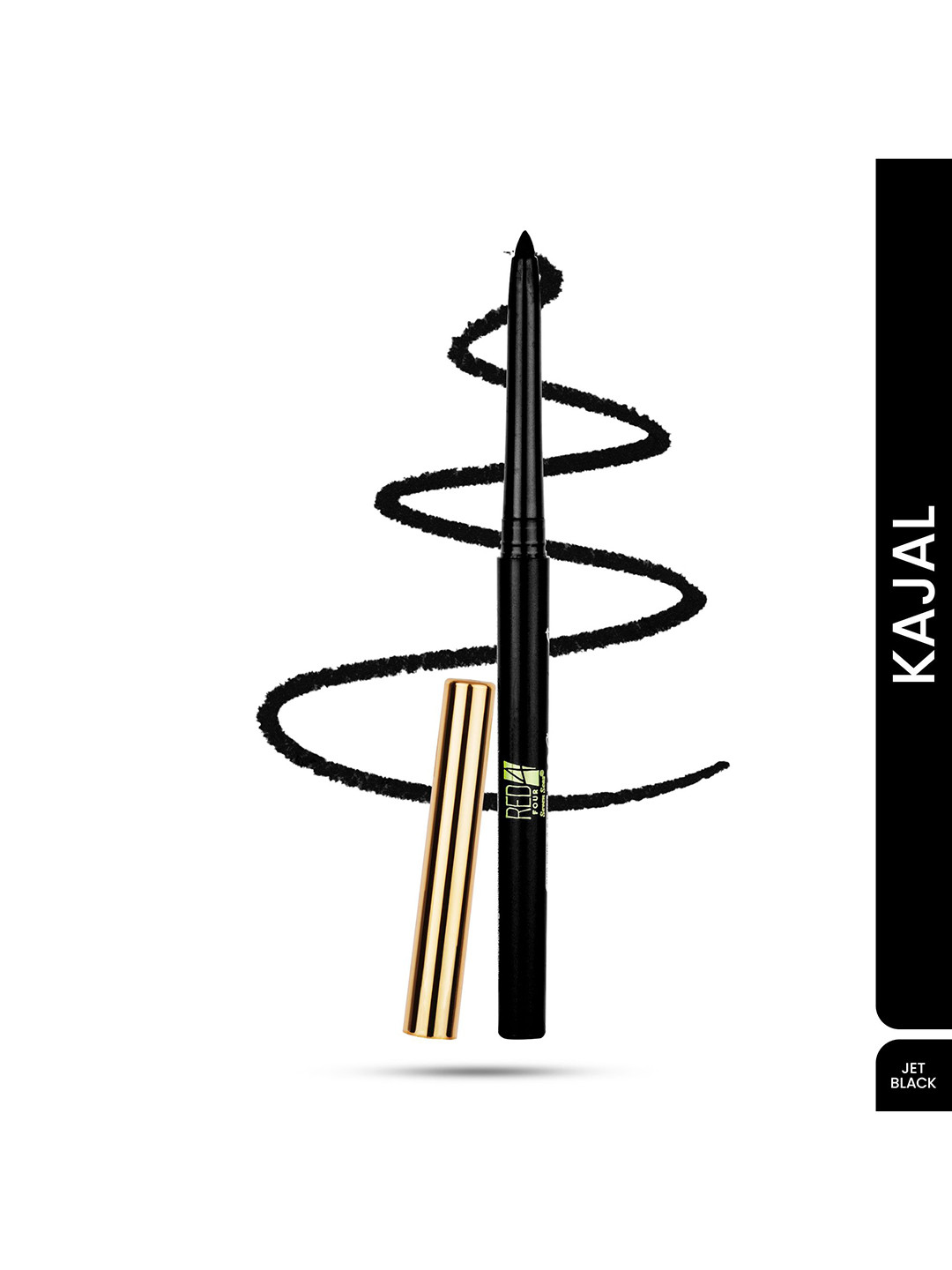 RED 4 Ultimate Eco Stay Waterproof Kajal- Jet Black