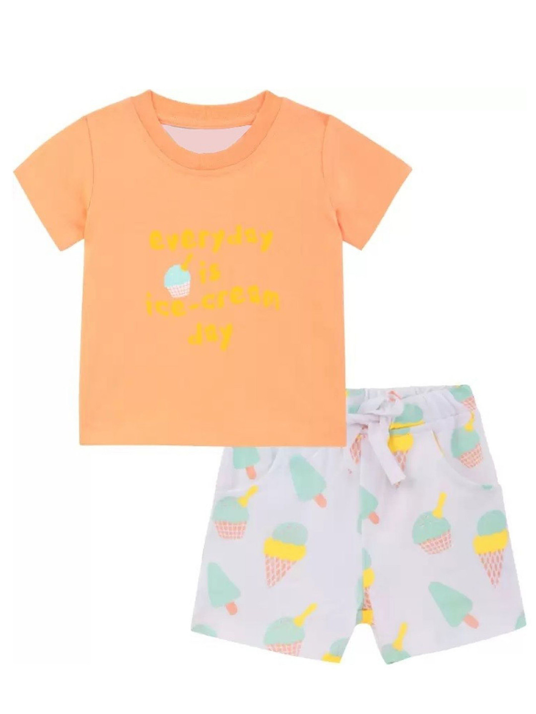 FASHION GRAB Kids Printed T-shirt with Shorts