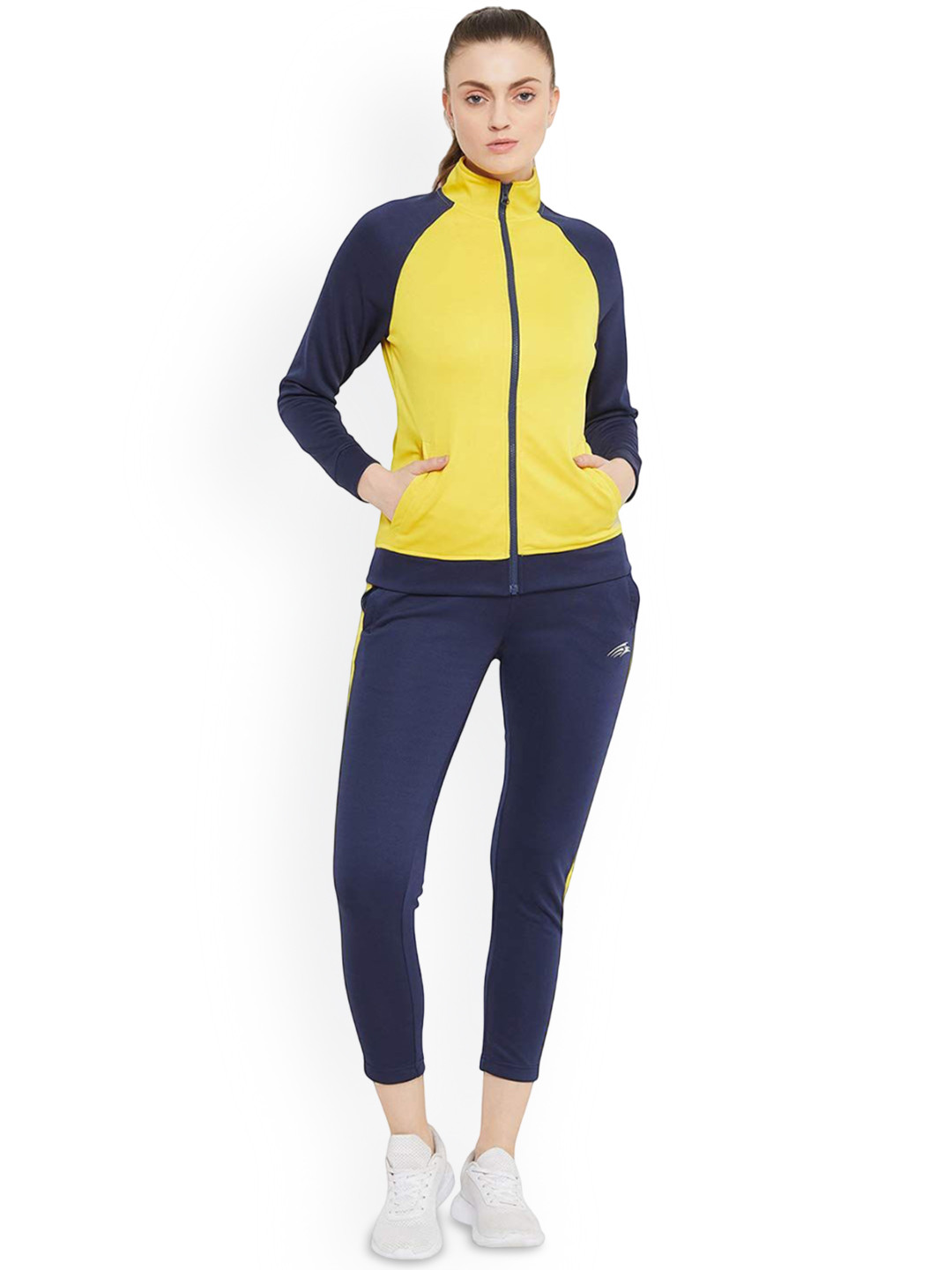PERF Colorblocked Mock Collar Zipper Tracksuit