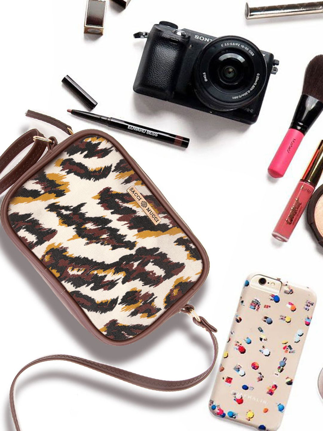 Sacci Mucci Women Sling Bag Synthetic Leather Boxy Sling Bag