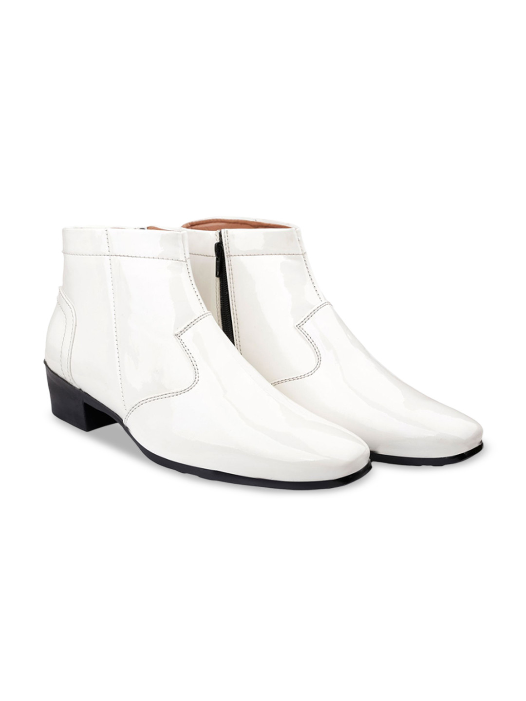 Bxxy Men Heel Height Increasing Casual Party Wear Zip boot On Cuban Sole