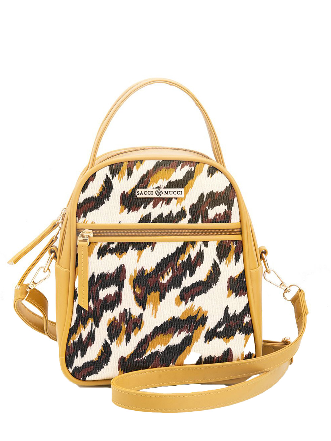 Sacci Mucci Women Animal Printed Handheld Bag