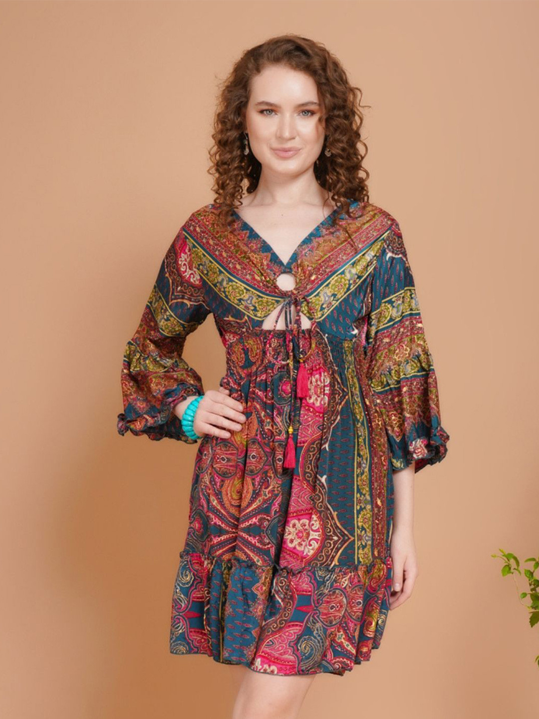 Boholyfe Mystic Bloom Short Dress