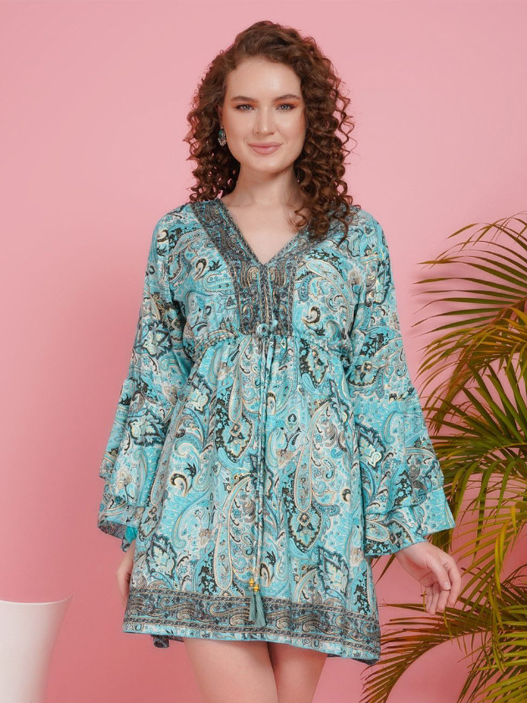 Boholyfe Women Boho breeze short dress