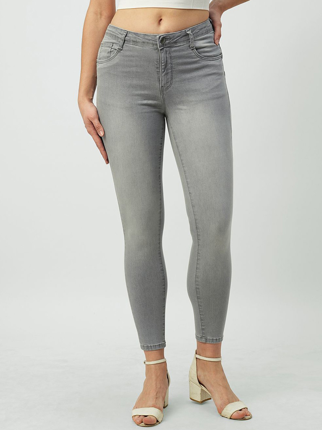 Kraus Jeans Women Skinny Fit Mid-Rise Casual Jeans