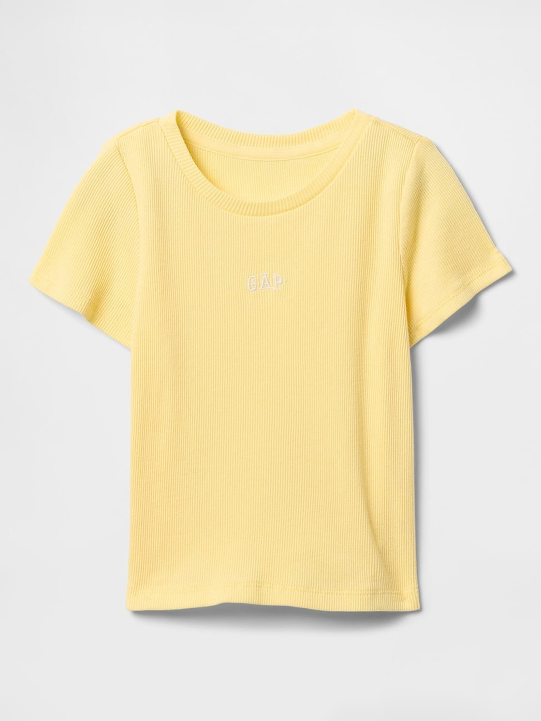 GAP Infant Girls Ribbed Pure Cotton T-shirt