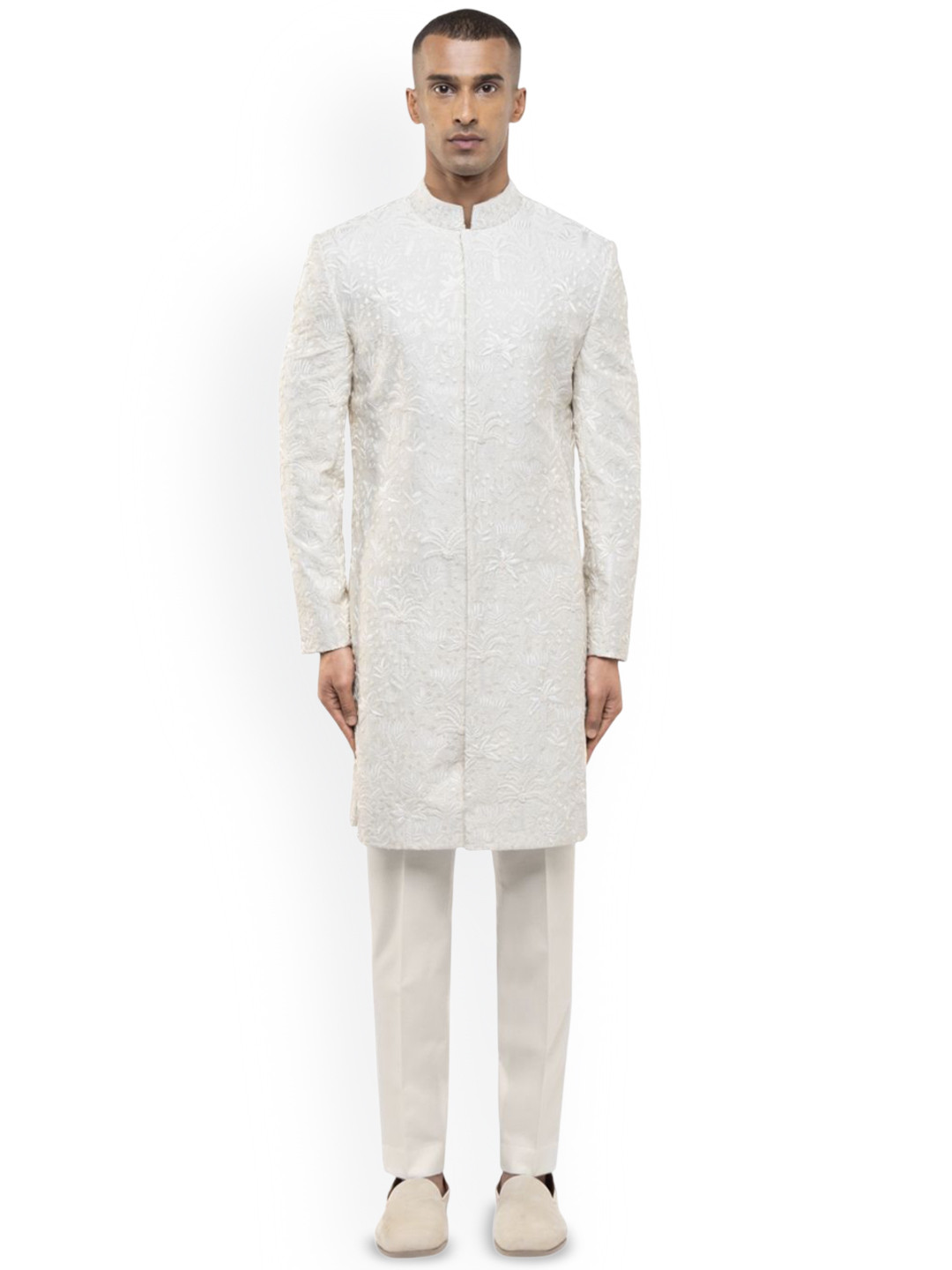 SDS By Kushal Shah Tropical Embroidered Sherwani Set