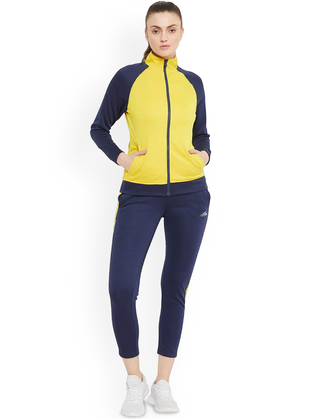 PERF Colorblocked Mock Collar Zipper Tracksuit