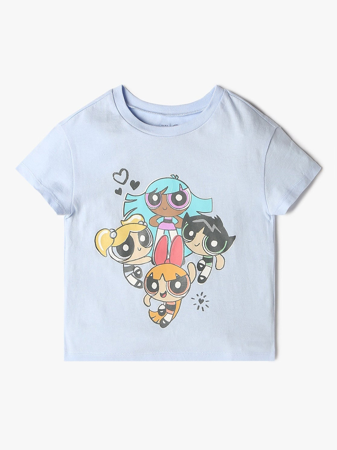 GAP Girls Pure Cotton Powerpuff Girls Printed T-shirt