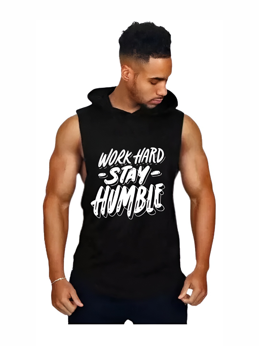 Fashnobic Men Boys Linen Gym T-shirt