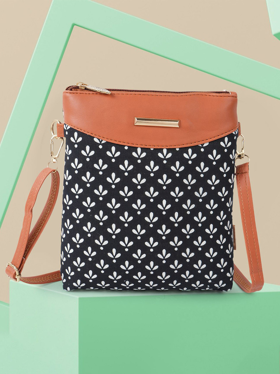 NORVE Women Sling Bag with Cut Work