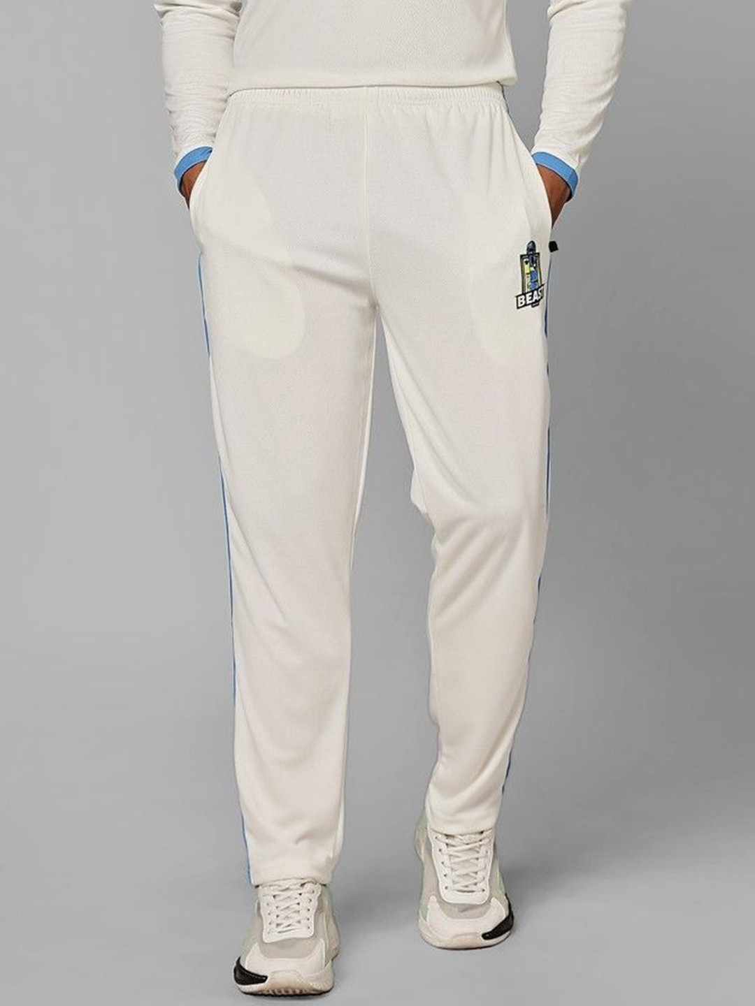 BEAST CRICKET Men Regular Fit Mid-Rise Trousers