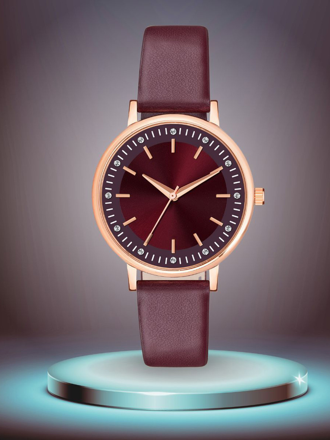 ON TIME OCTUS Women Dial & Straps Analogue Watch OP-108 MAROON