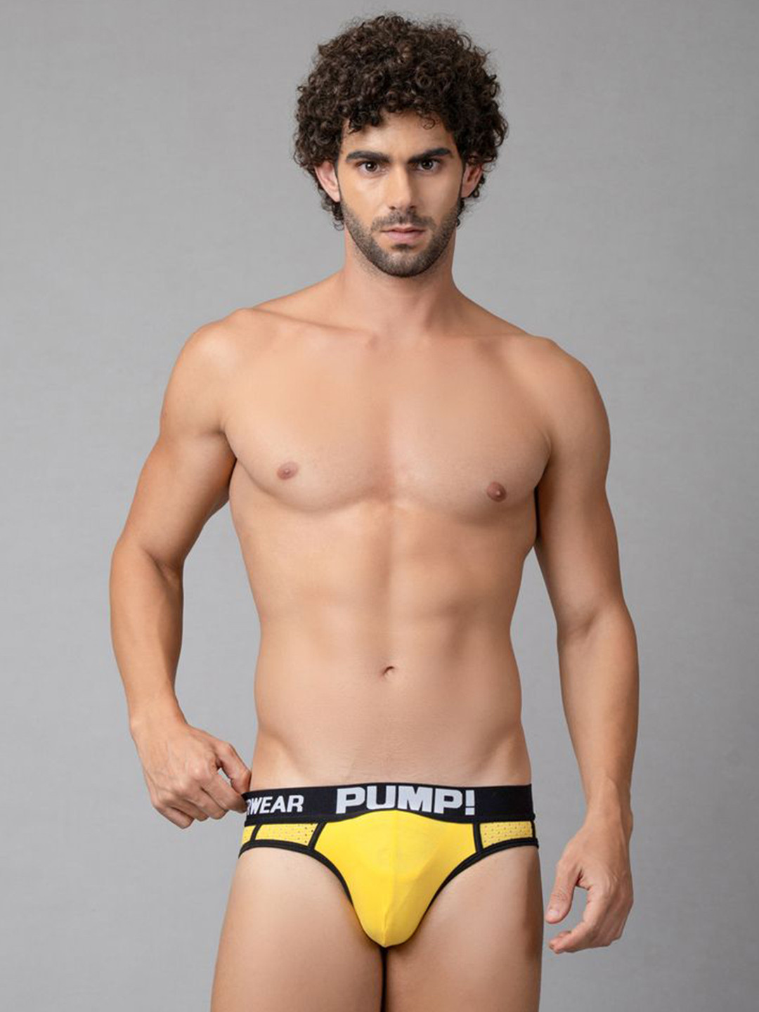 PUMP CLUB Men Printed Powerup Mesh Brief