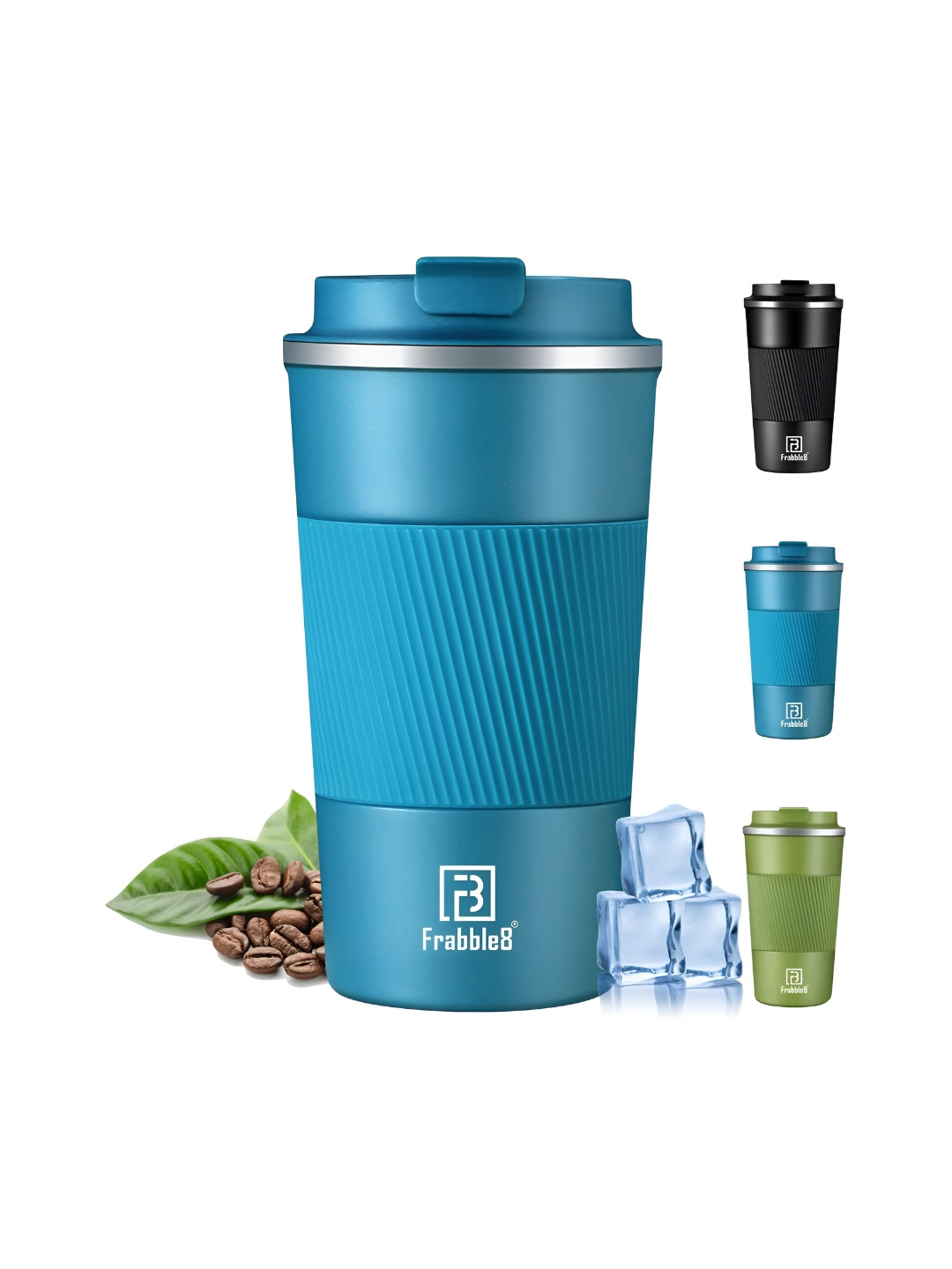 Frabble8 FBA Blue Brand Logo Stainless Steel Double Wall Vacuum Sipper - 500ml