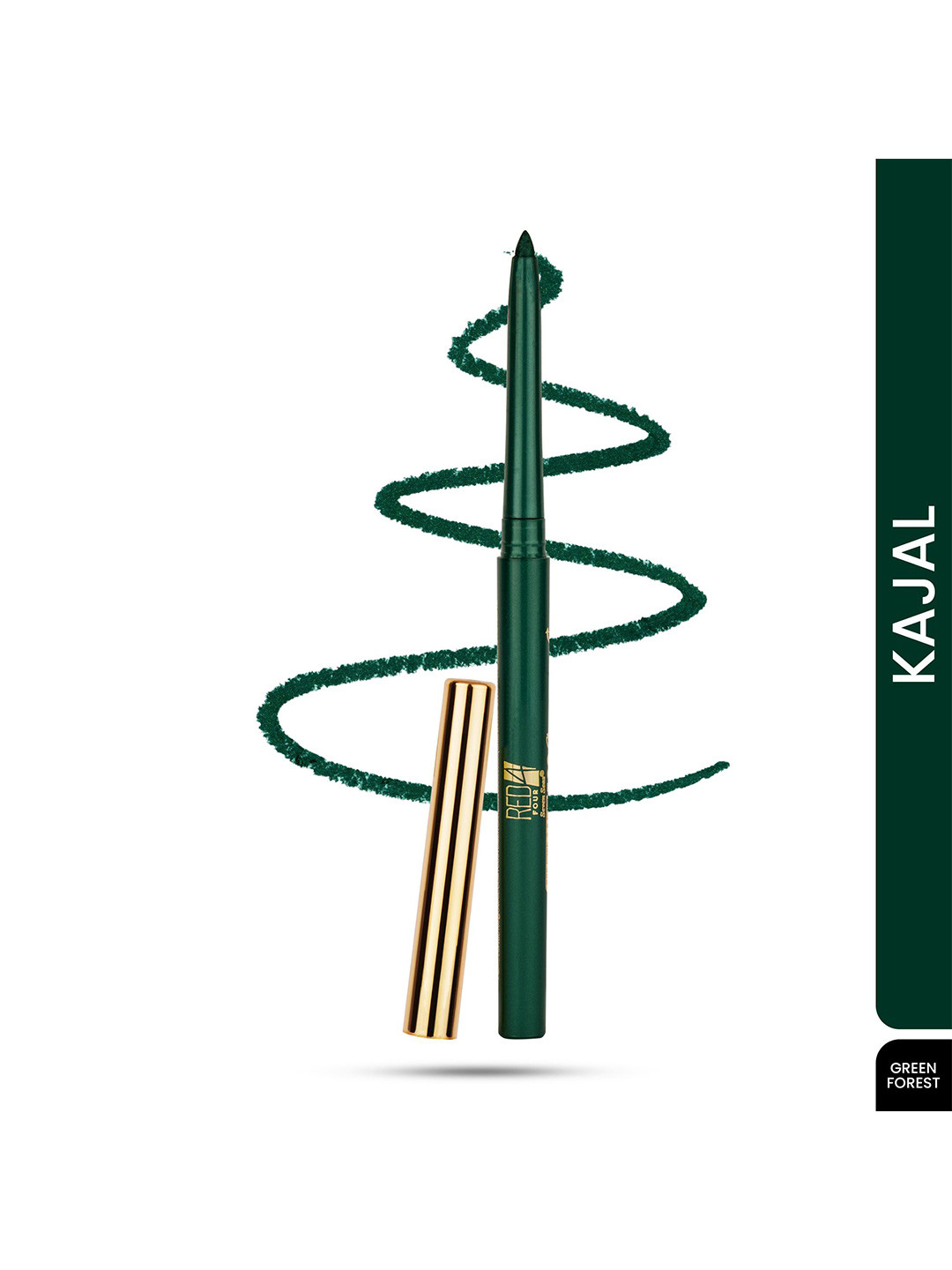 RED 4 Ultimate Eco Stay Waterproof Kajal-  Forest Green