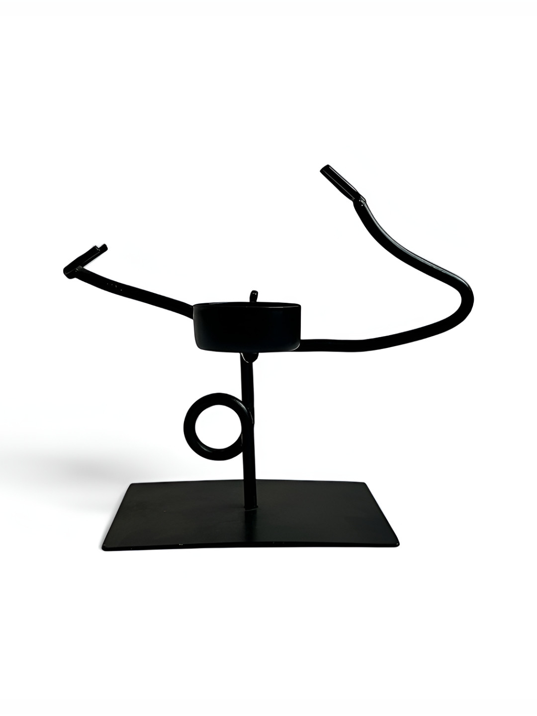 Taurrus Black Candle Holder