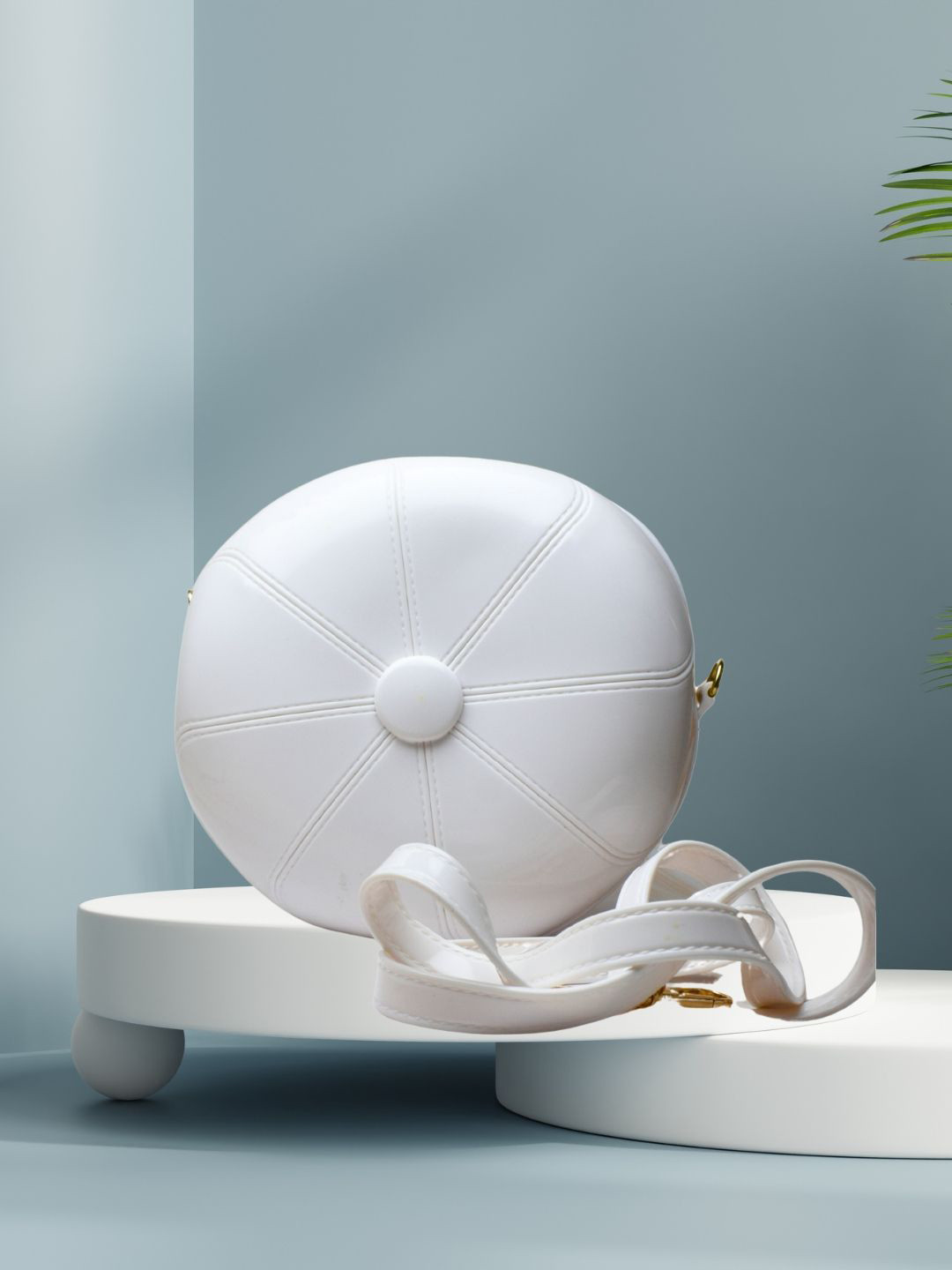 J & C Fashion Arena Geometric Embellished Structured Sling Bag