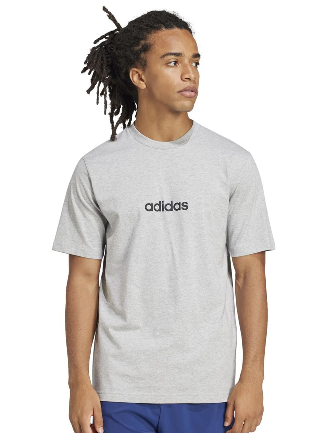 ADIDAS M Lin Sj T Round Neck Brand Logo Regular Fit T-Shirt