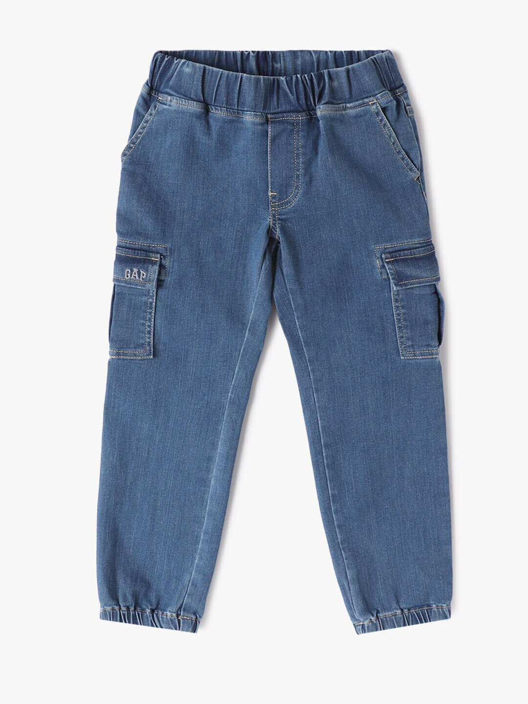 GAP Kids Boys Mid-Rise Jogger Fit Cargo Style Stretchable Jeans