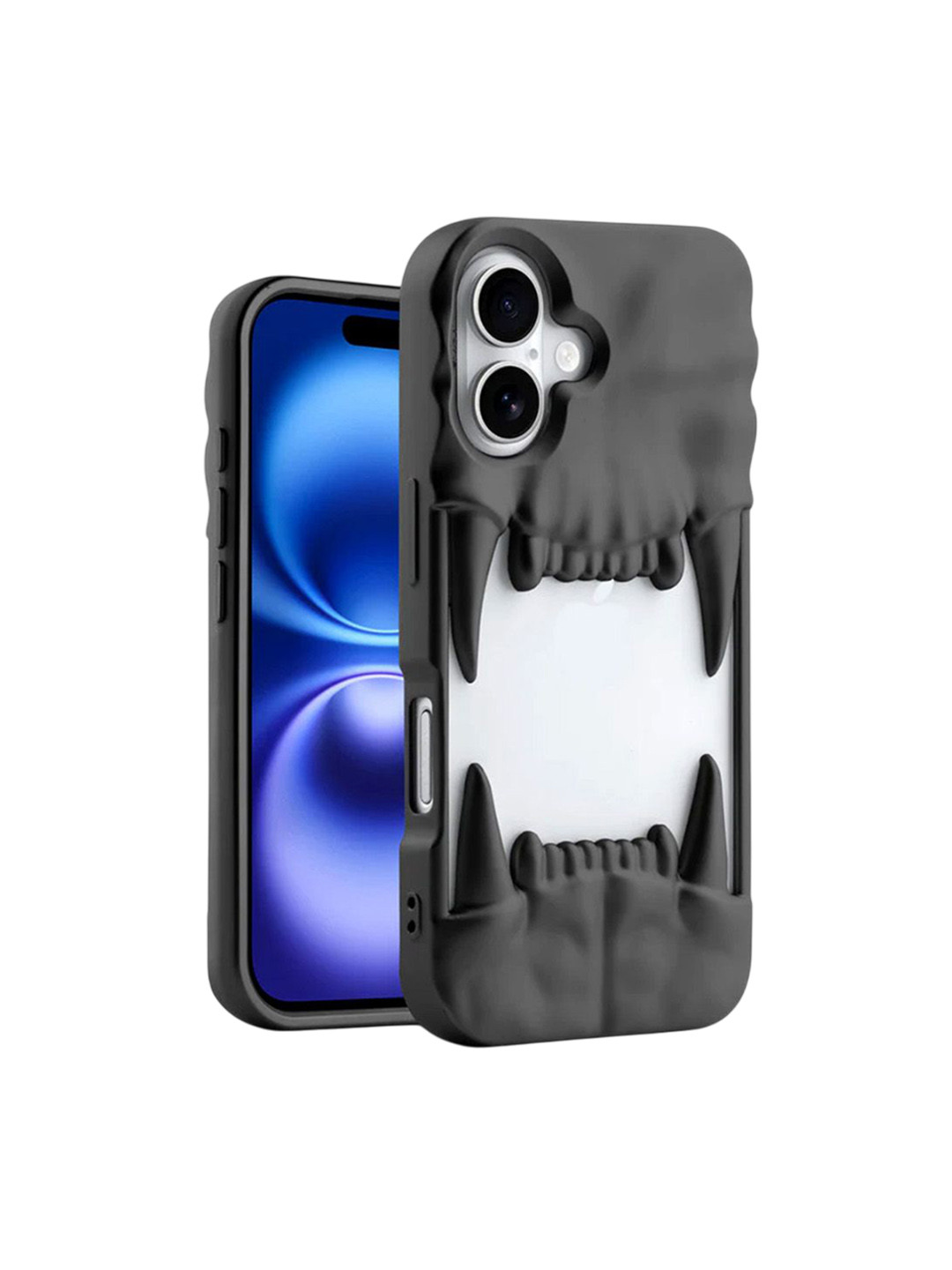 TREEMODA Tiger Fangs Silicon iPhone 16 Back Case
