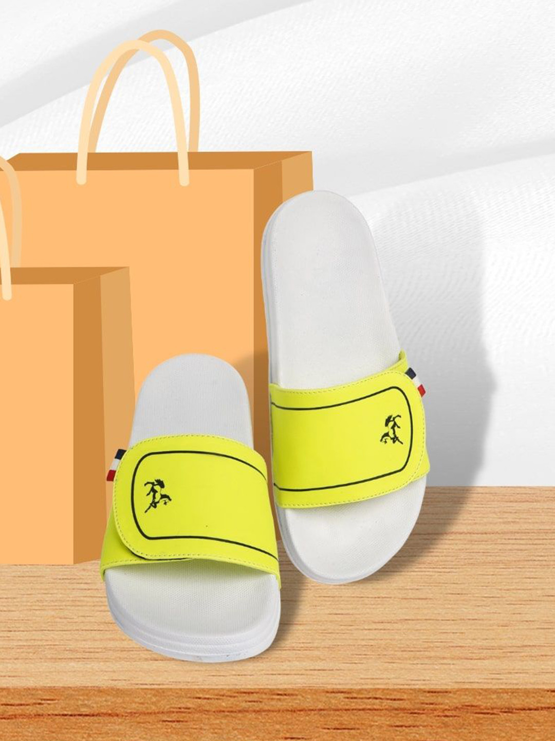 PERY PAO Graphic Printed Cushioned Footbed Casual Sliders