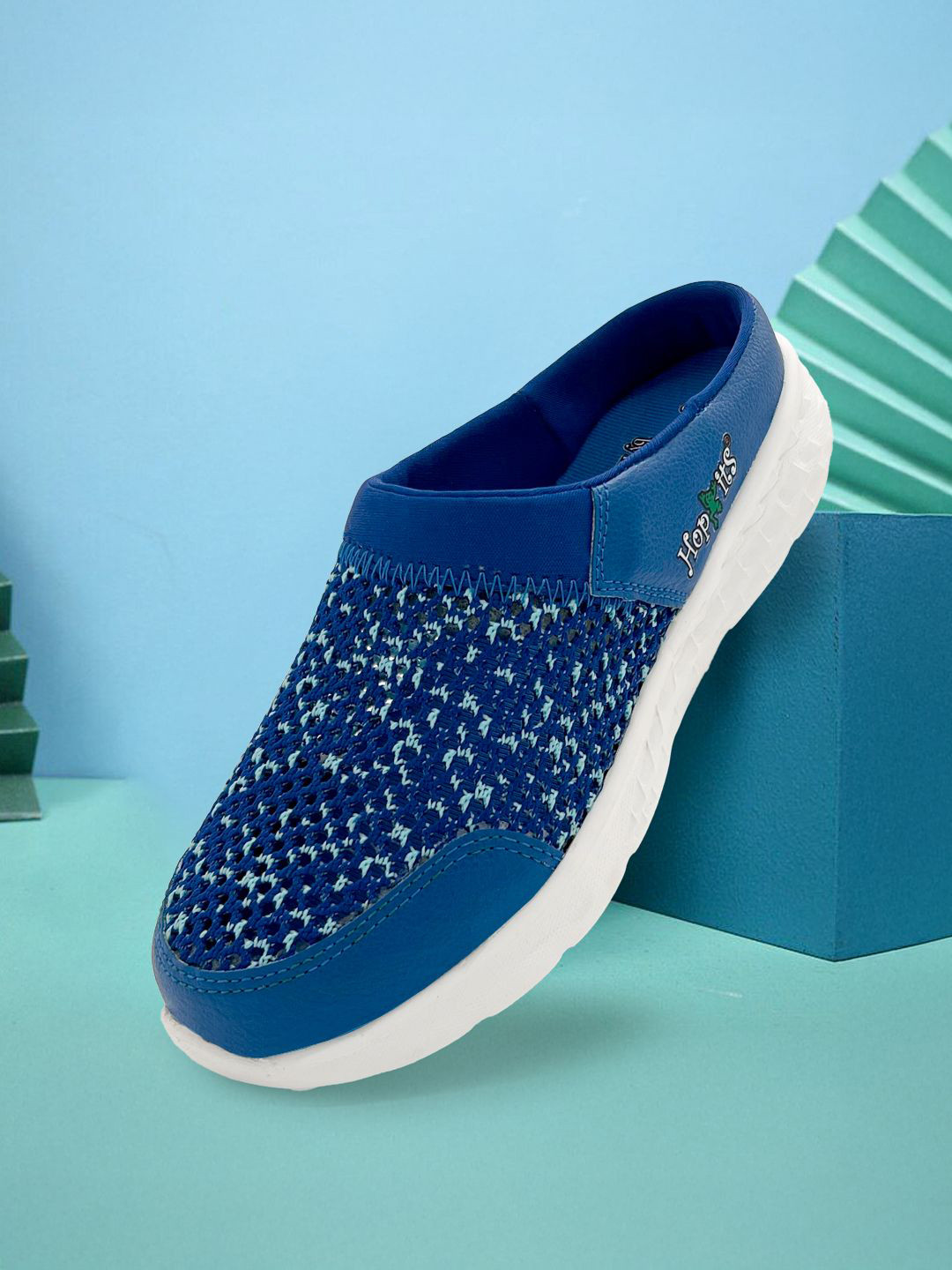 Hopits ComfeeZ Boys Woven Design Lightweight Breathable Mules