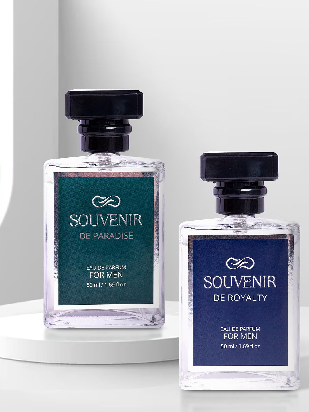 Souvenir Set Of 2 De Paradise & De Royalty Long Lasting Eau De Parfum - 50 ml Each