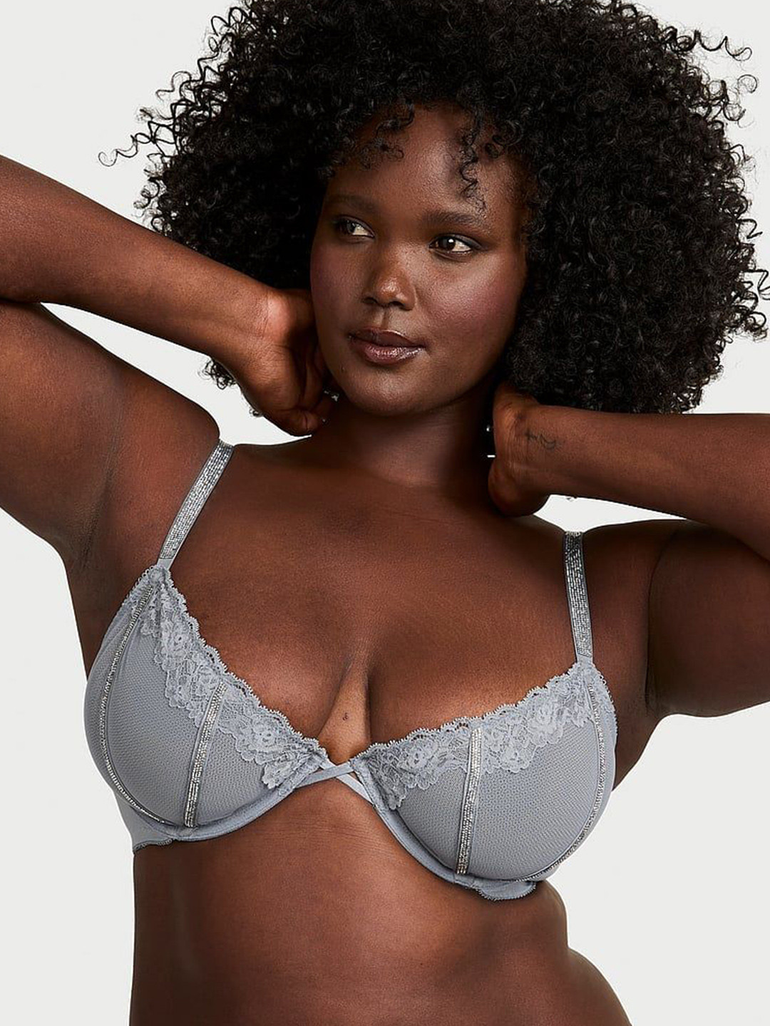 Victoria's Secret Medium Coverage Underwired Unlined Low-Cut Demi Bra