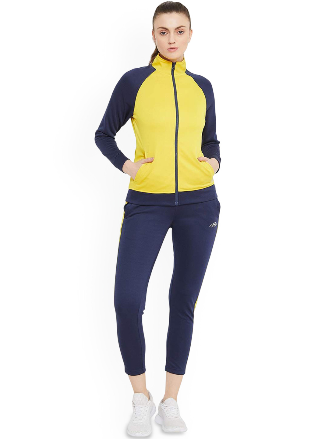 PERF Colorblocked Mock Collar Zipper Tracksuit