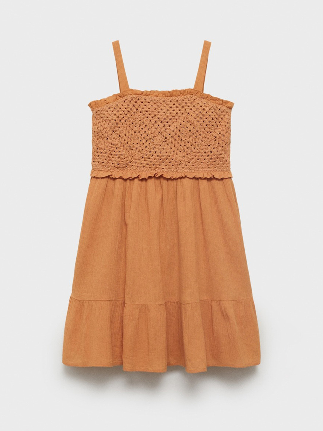 Mango Kids Girls Pure Cotton Fit & Flare Dress