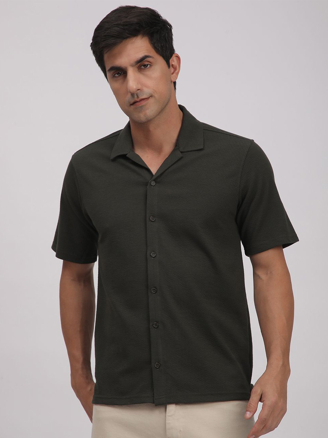 Mark Leute Men Textured Comfort Casual Shirt