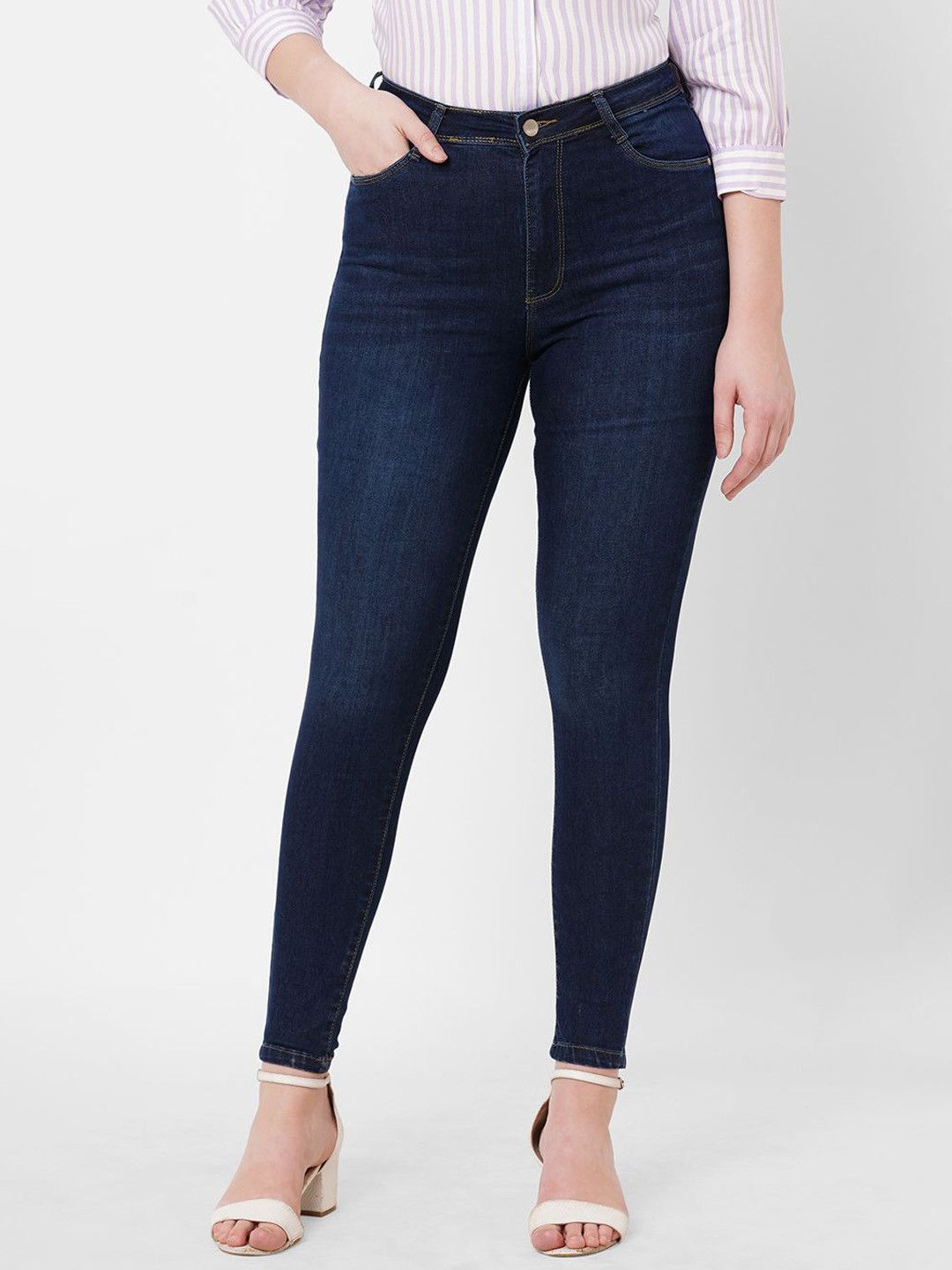 Kraus Jeans Women Super Skinny Fit High-Rise Jeans