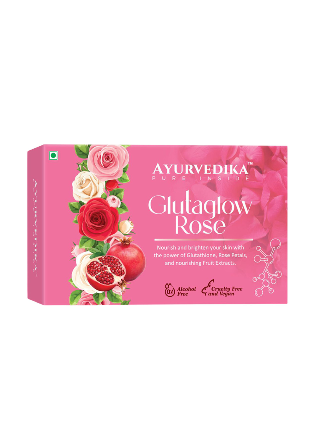 Ayurvedika Glutaglow Rose Soap For Nourishment - 225 g