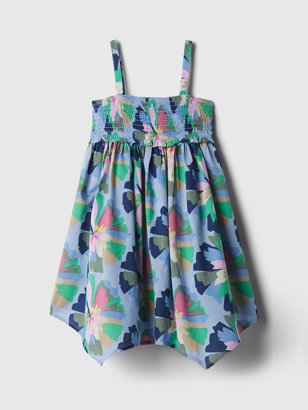 GAP Girls Cotton Floral Print A-Line Dress