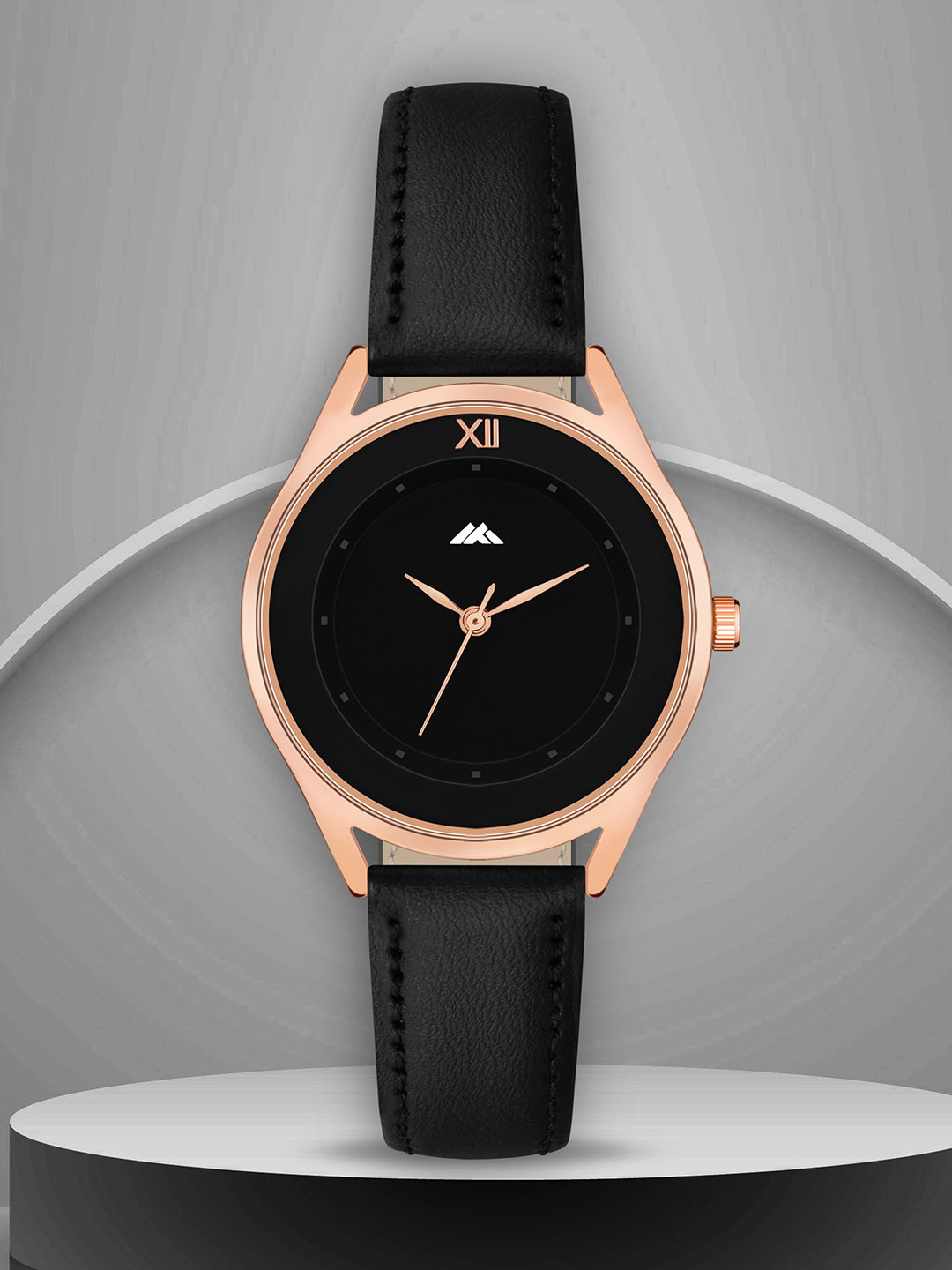 ON TIME OCTUS Women Round Dial & Straps Analogue Watch MT-576 BLACK