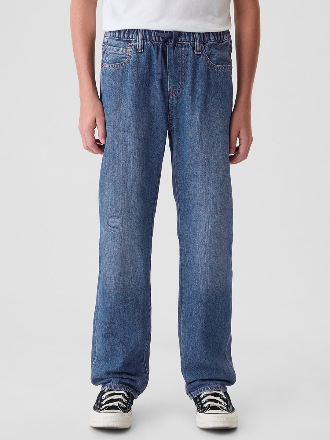 GAP Boys 90s OG Straight Fit Pure Cotton Mid-Rise Jeans