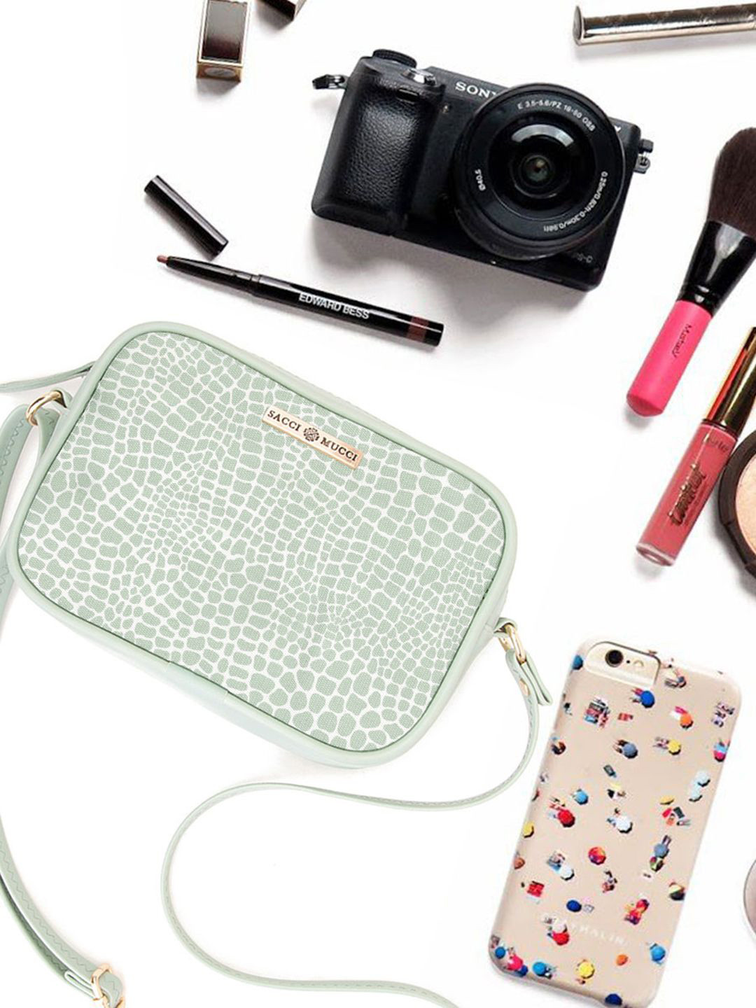 Sacci Mucci Women Printed Boxy Sling Bag