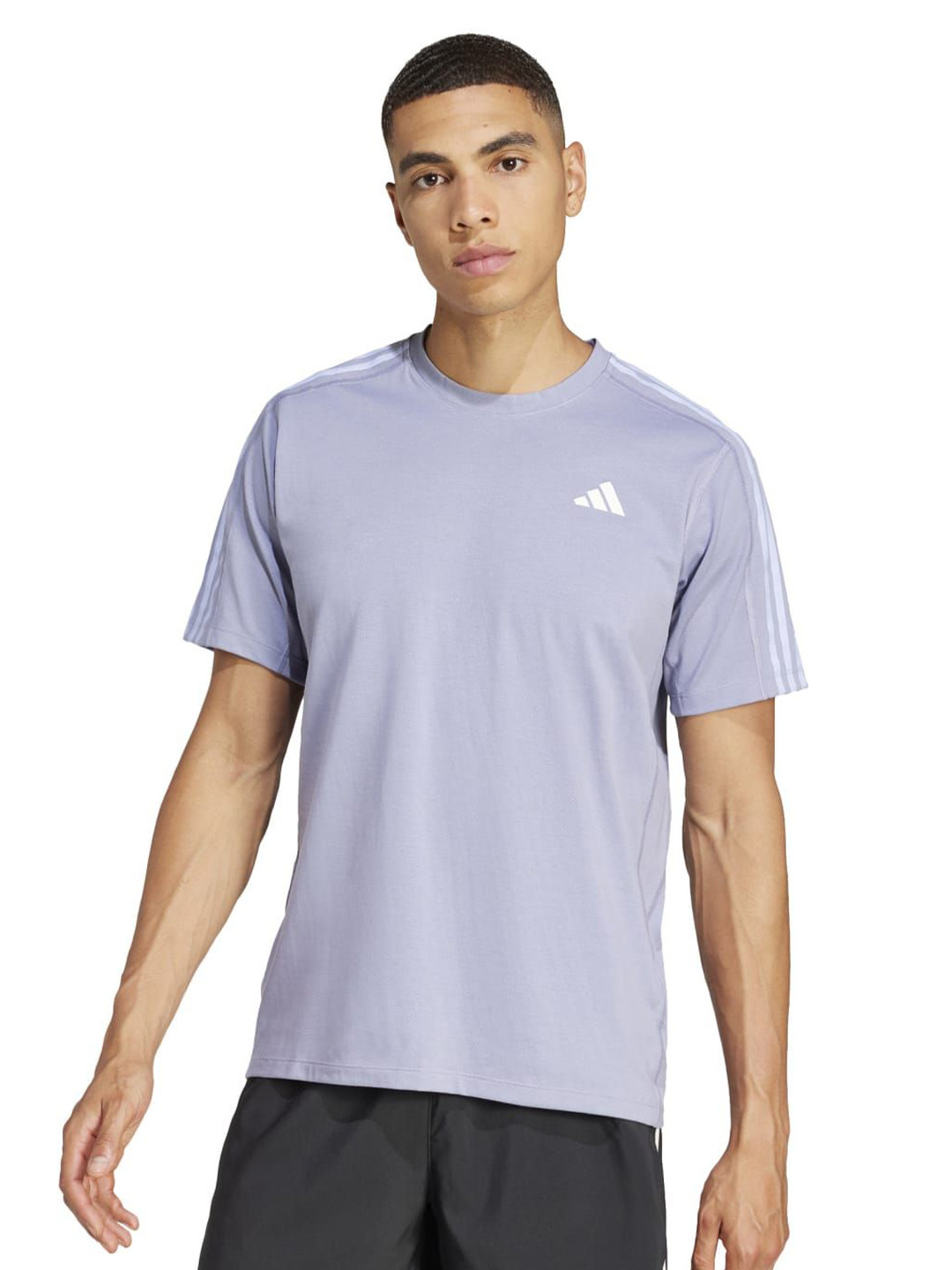ADIDAS Men Otr E 3s Tee Round Neck Striped T-Shirt