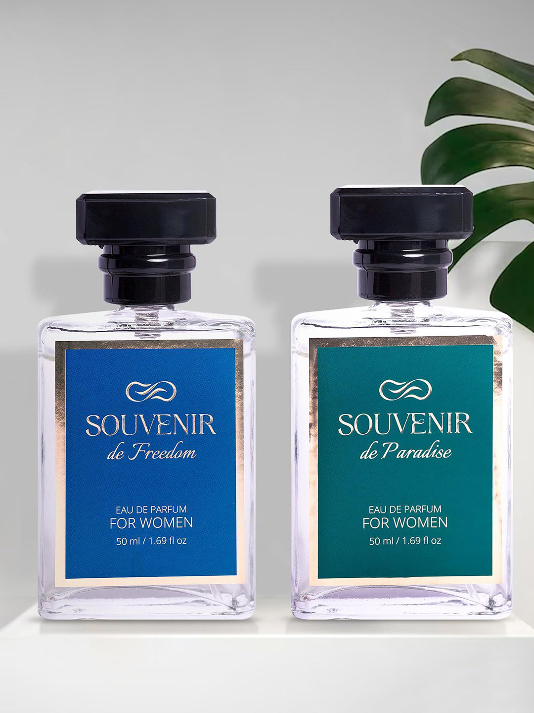 Souvenir Women Set Of 2 Paradise & Freedom Long Lasting Eau De Parfum - 50 ml Each