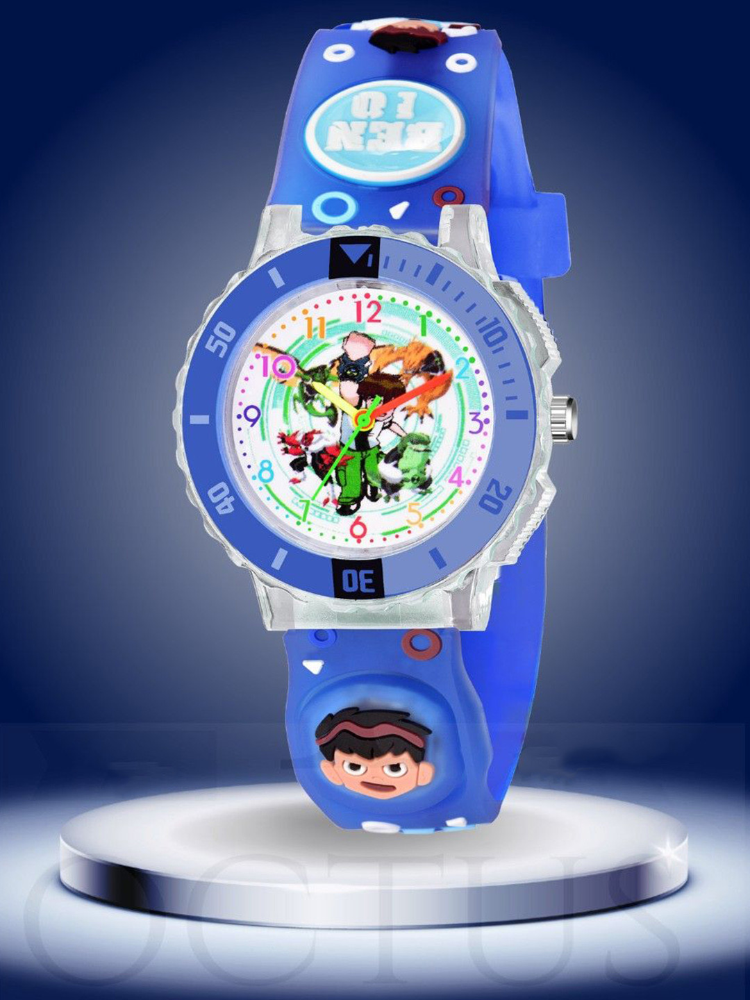 ON TIME OCTUS Kid Ben 10 Printed Analogue Watch KD-115 BLUE BENTEN