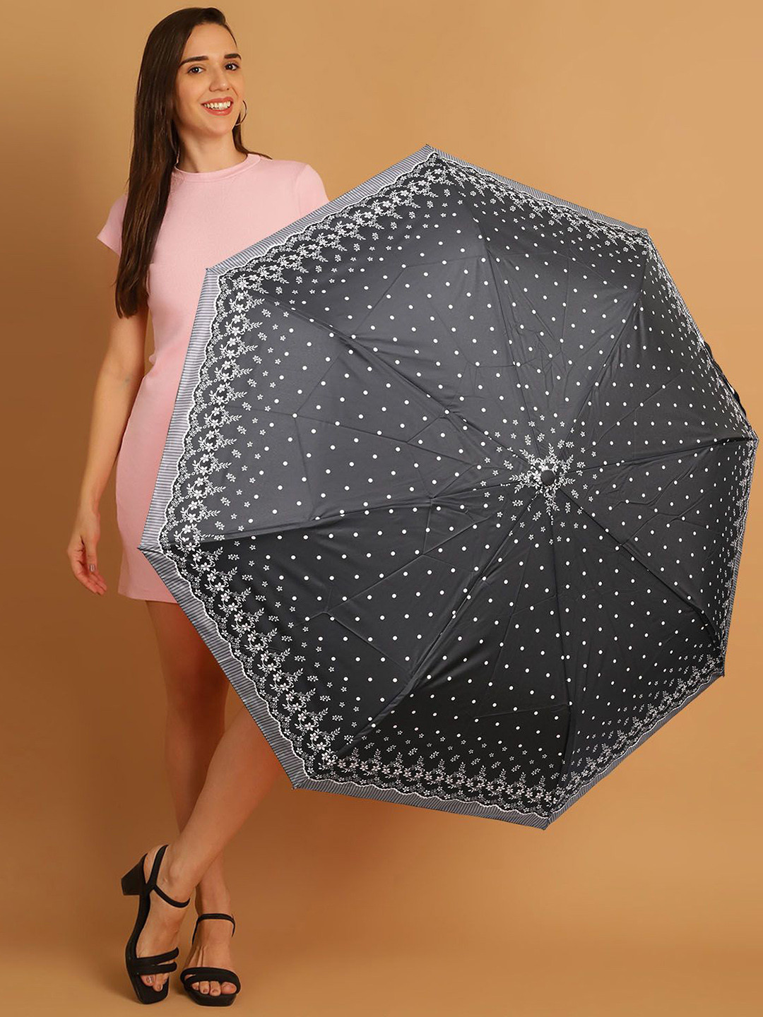 Aura Semi-Automatic 2 Fold Floral Umbrellas