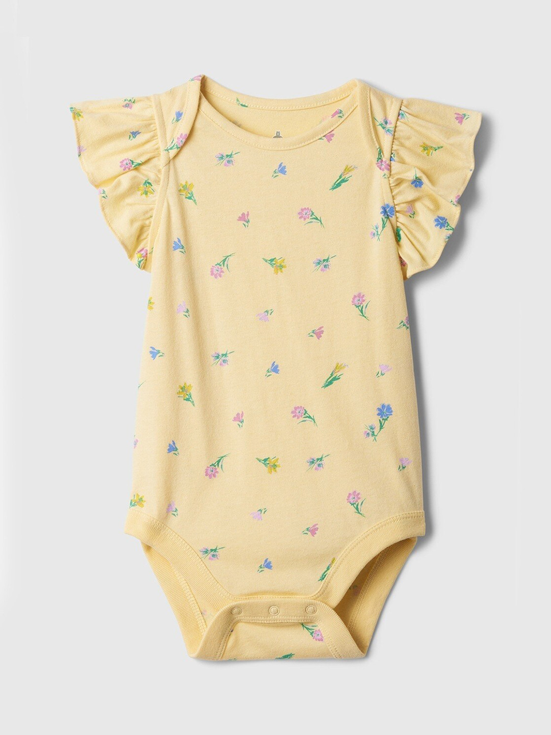 GAP Infant Kids Pure Cotton Floral Printed Bodysuit
