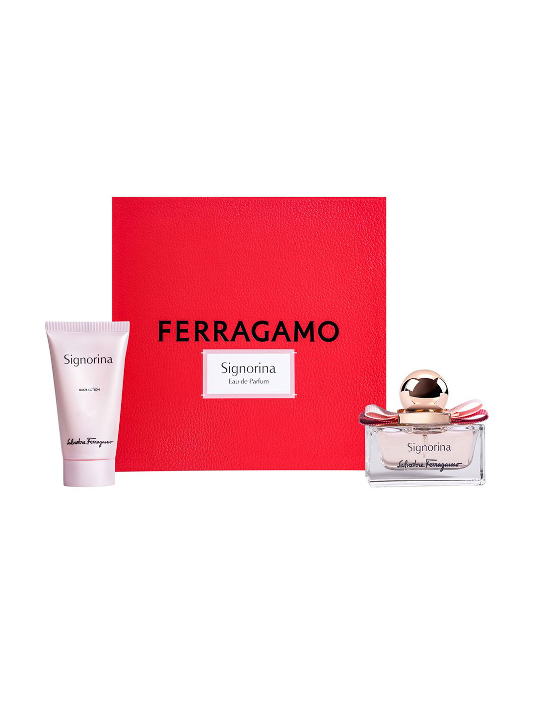 Salvatore Ferragamo Set Of 2 Eau De Parfum - 30ml & Body Lotion- 50ml Signorina  Combo