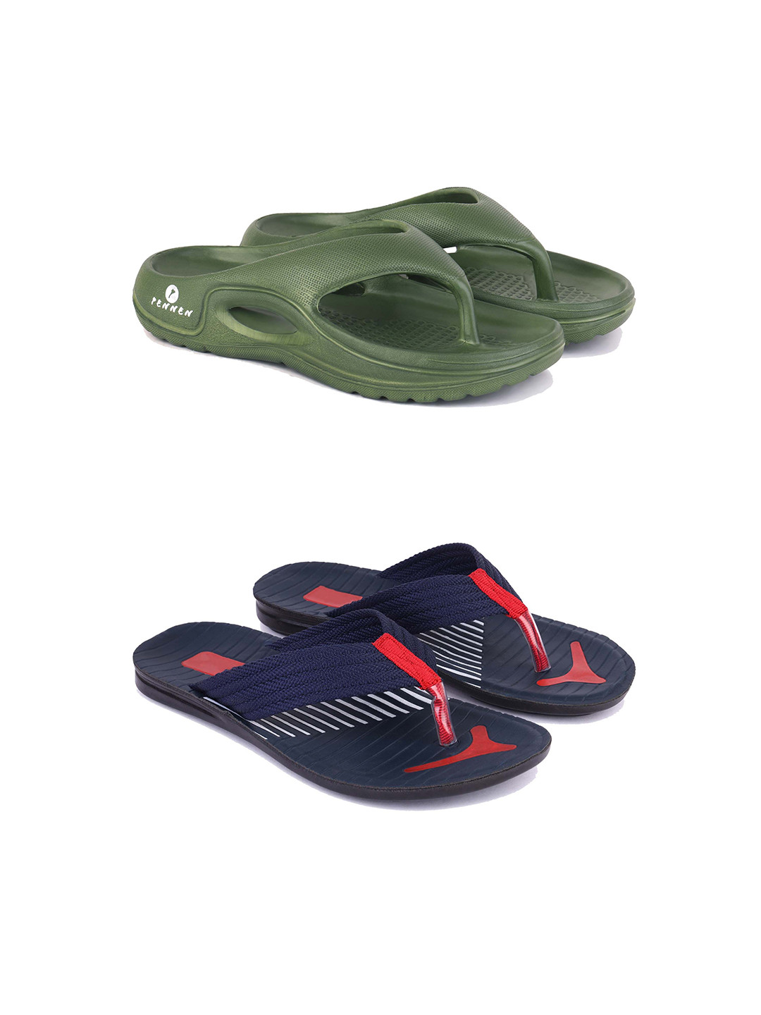 PENNEN Men Set Of 2 Thongs & Sandals