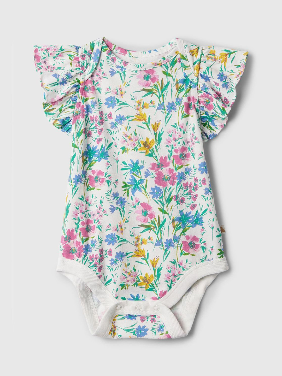 GAP Infant Kids Pure Cotton Floral Printed Bodysuit