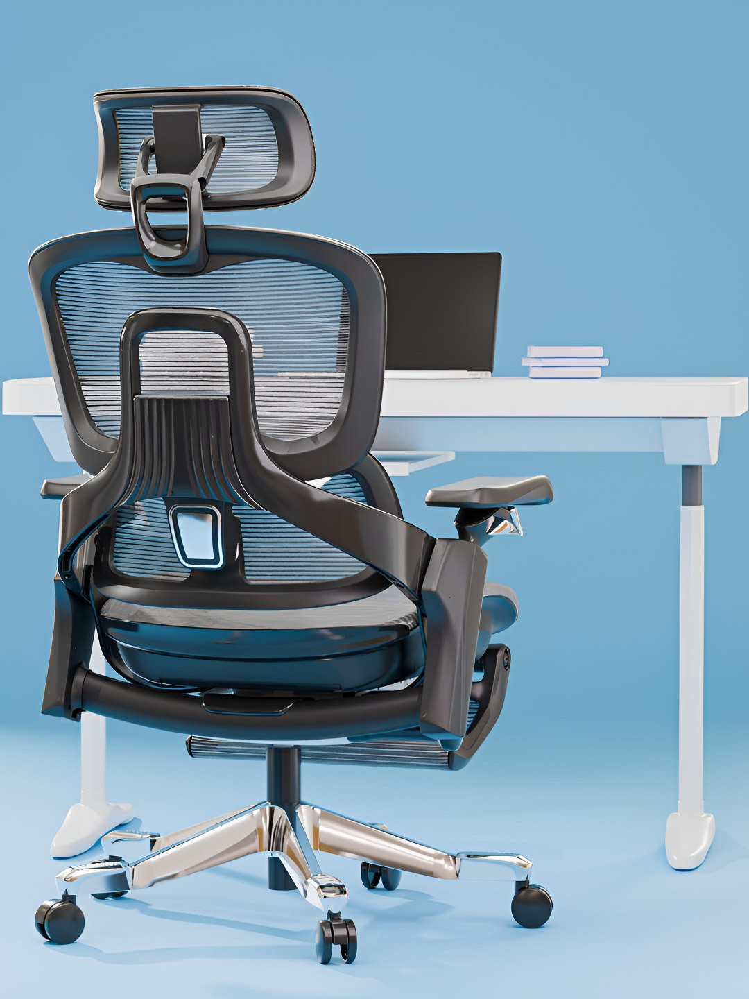 DROGO Black & Grey Study & Ergonomic Office Chair