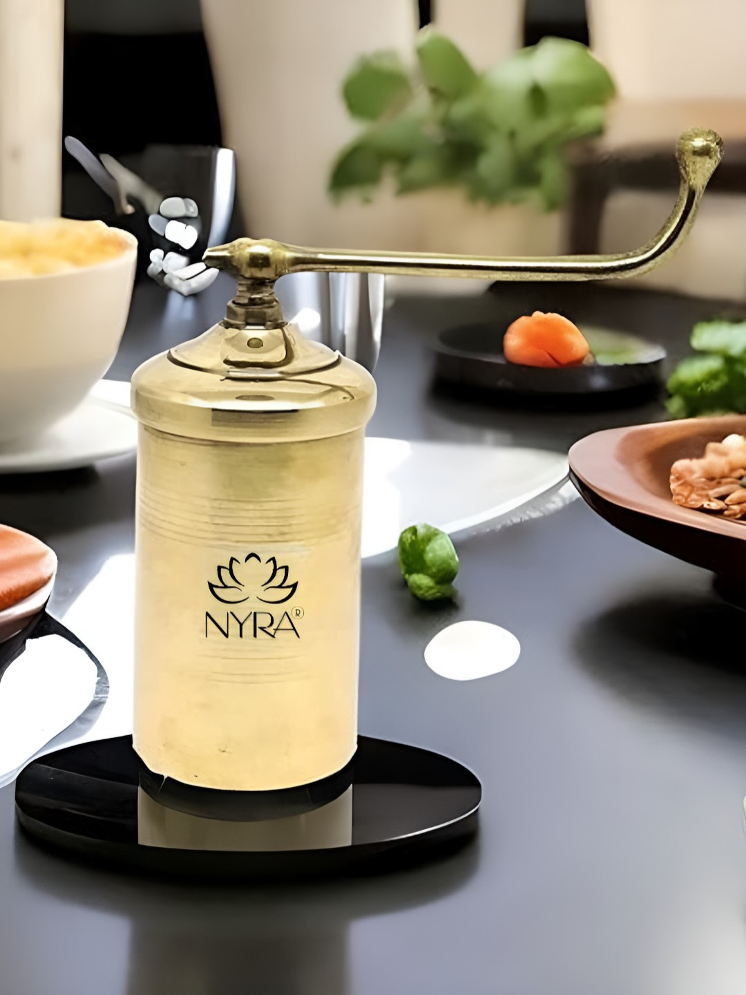 Nyra Kitchenware Yellow Brass Sev Sancha Press Maker