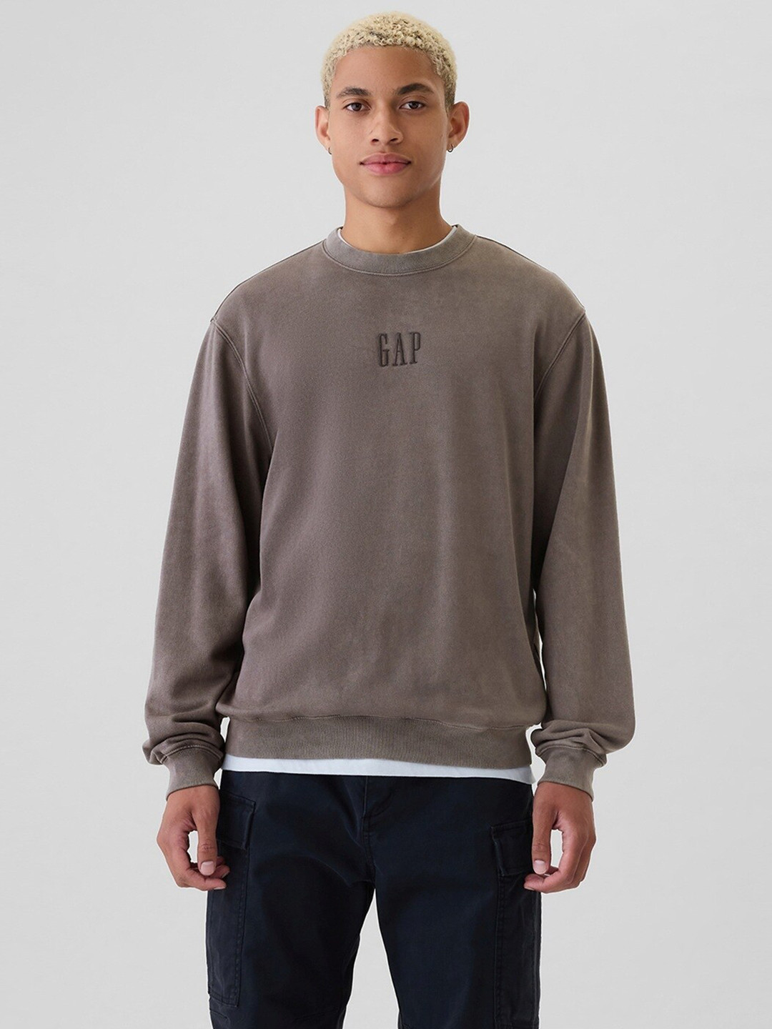 GAP Logo Print Crew Neck Sweatshirt